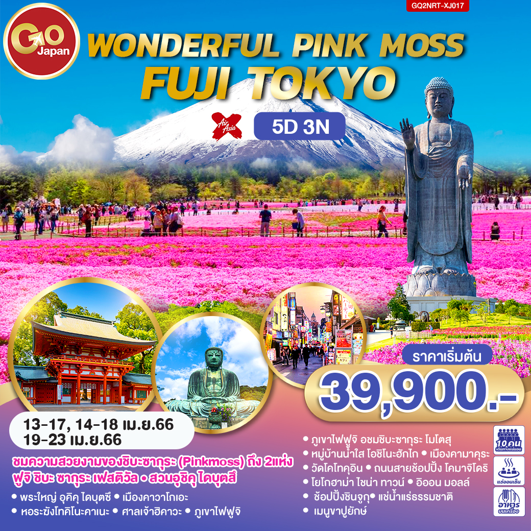 WONDERFUL PINK MOSS FUJI TOKYO 