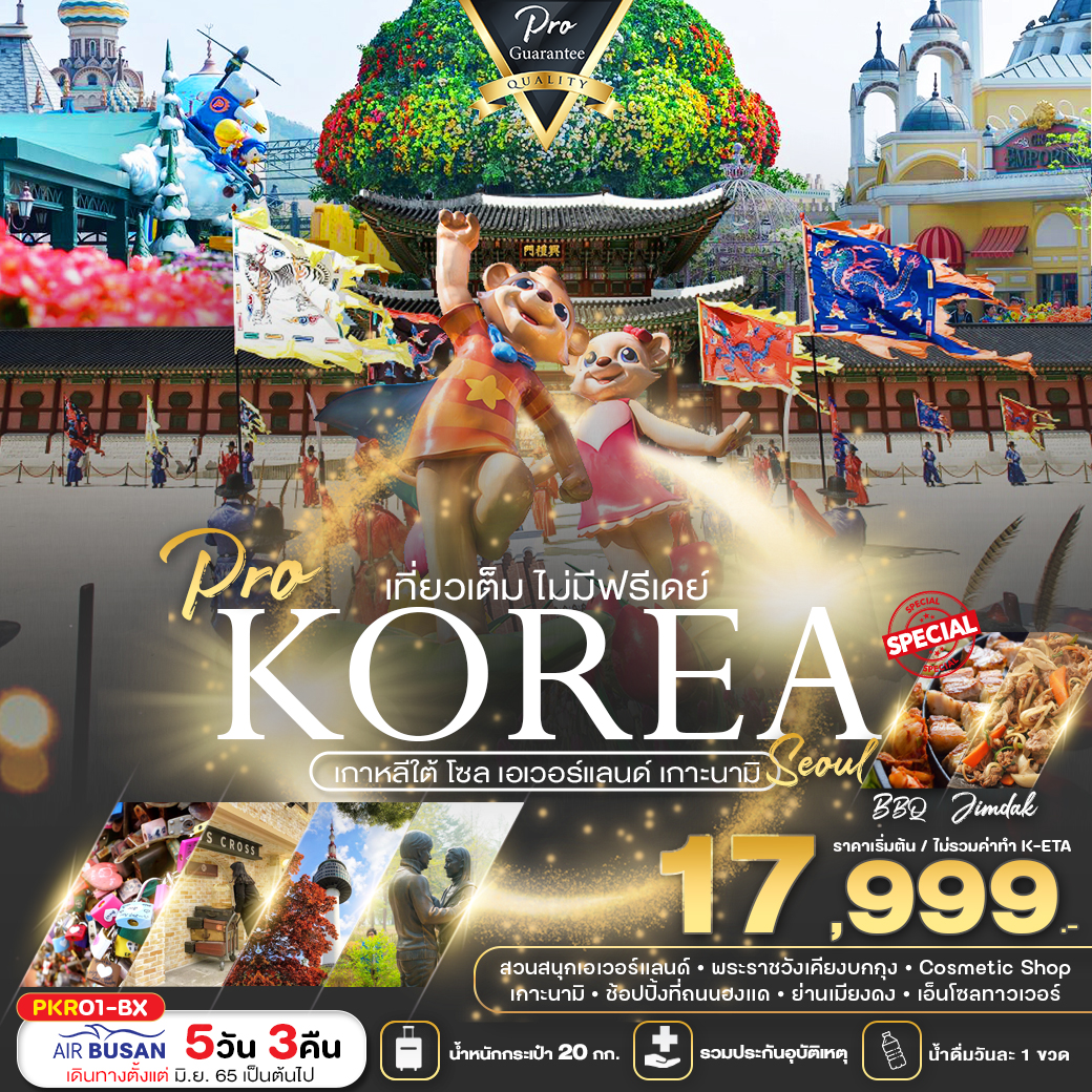 KOREA SEOUL EVERLAND เที่ยวเต็ม ไม่มีฟรีเดย์